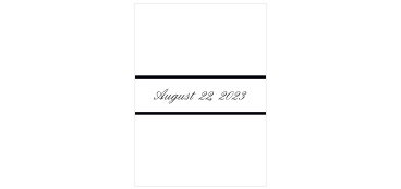 Our Forever Chic Belly Band is the perfect compliment to the Forever Chic, or any other invitation set.