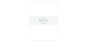 Our Photo Split Wedding Belly Bands keep all of your cards together neatly.