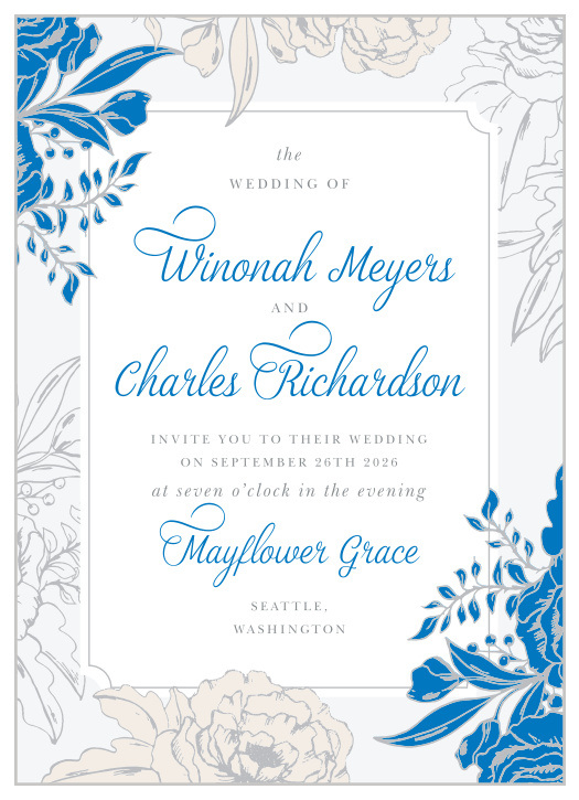Your guests will adore the Peony Draped Wedding Invitations once they receive them.