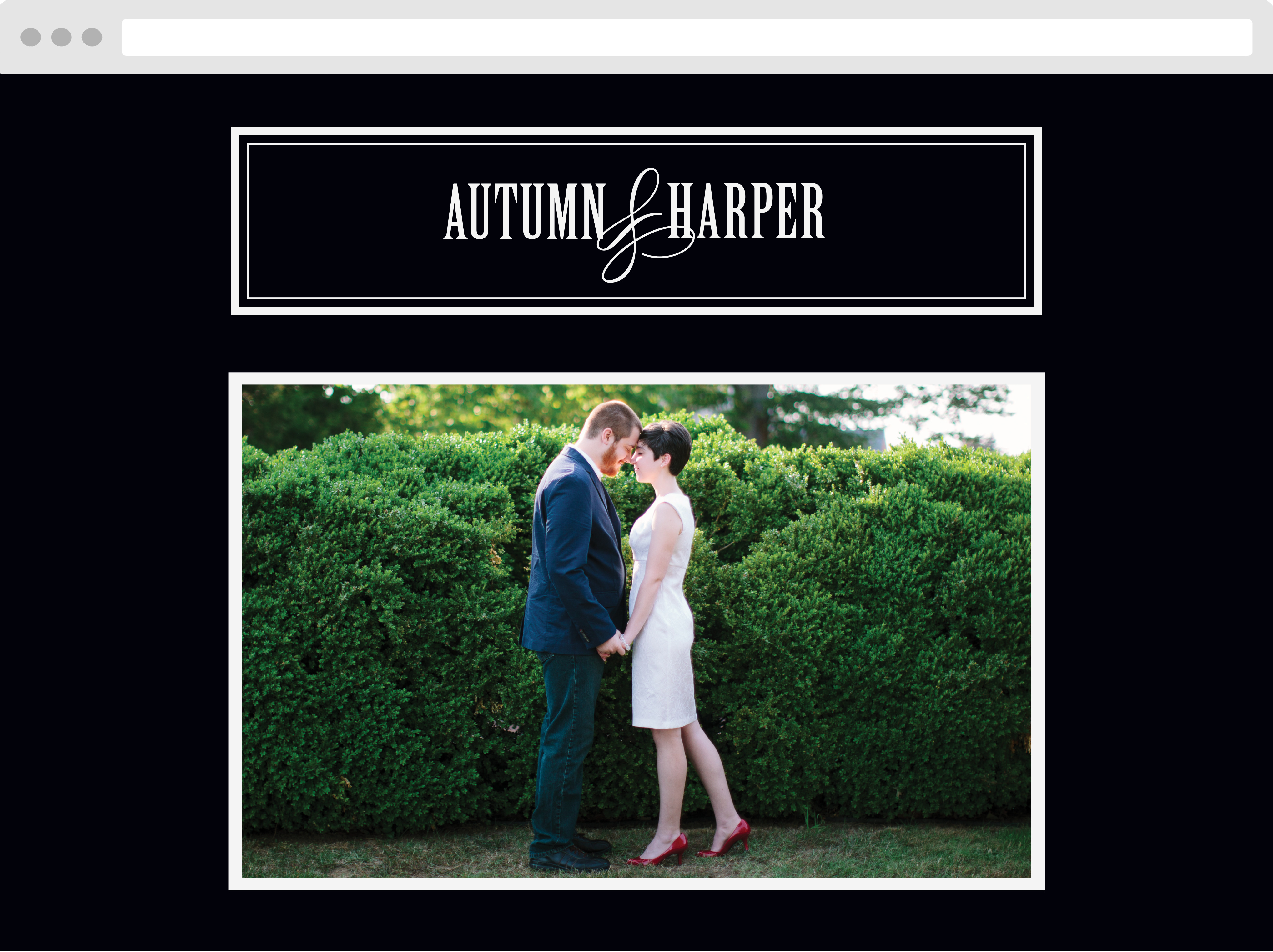 Antique Elegance Wedding Website