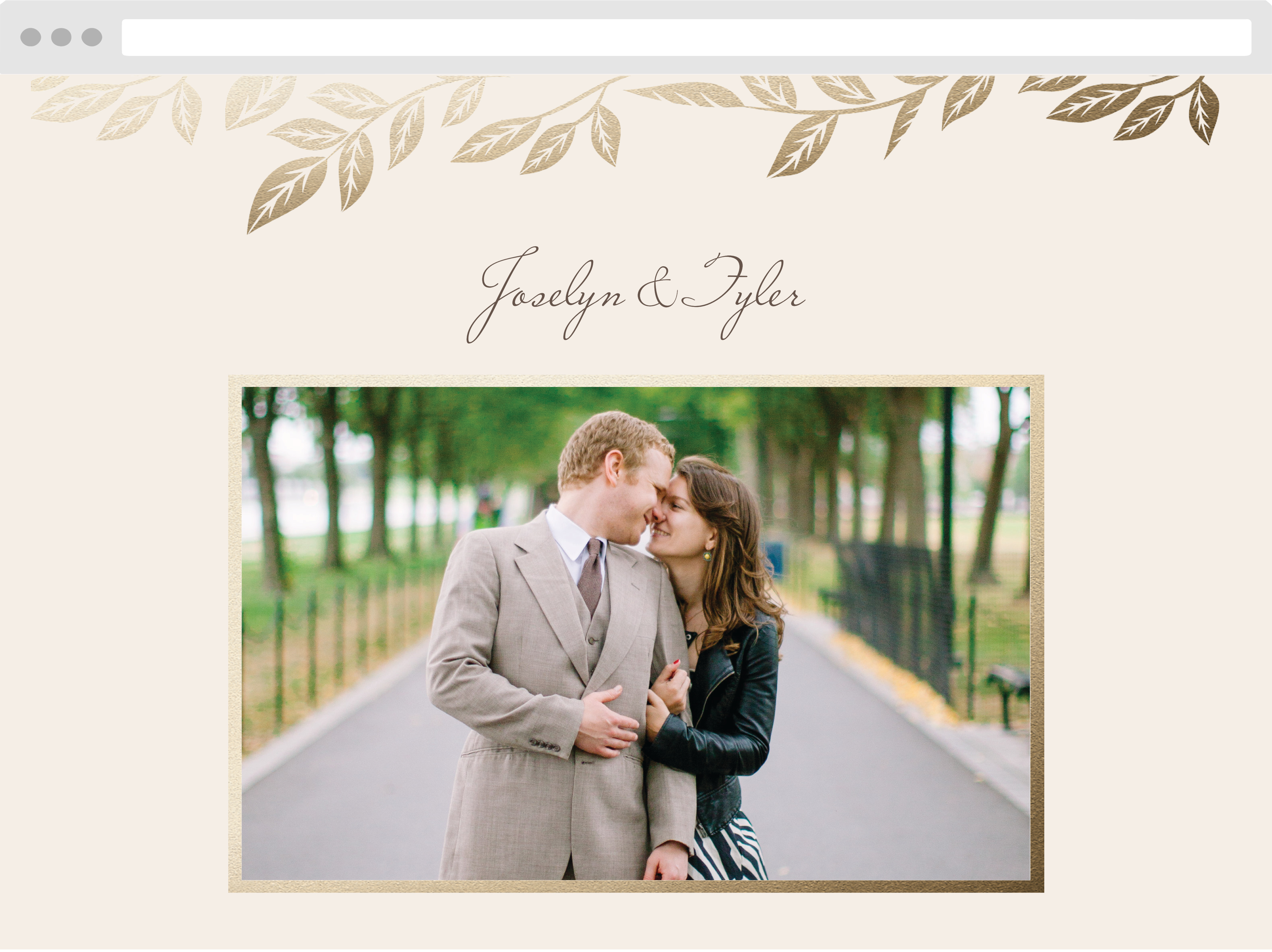 Lovely Laurel Wedding Website