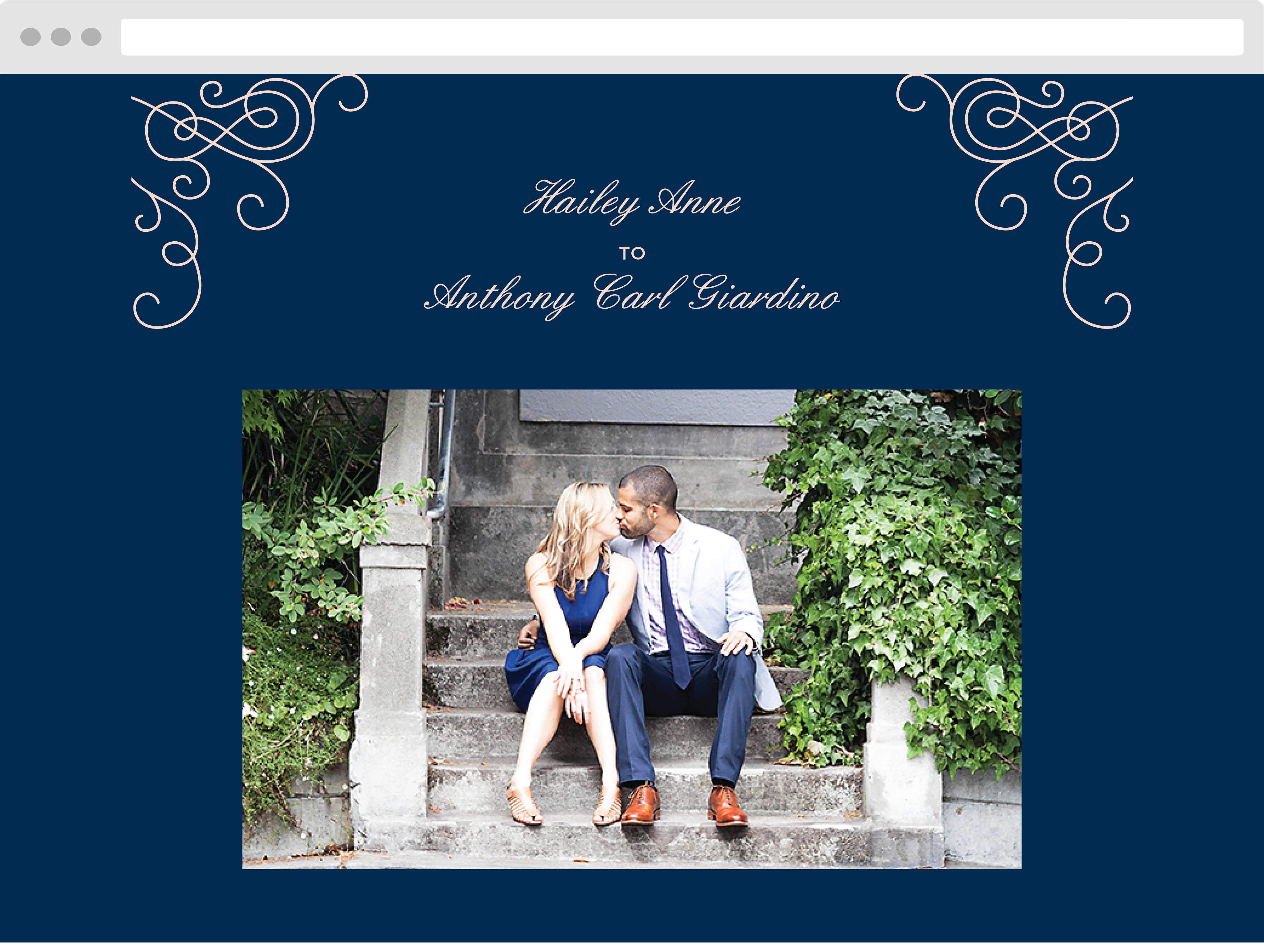 Modern Love Wedding Website