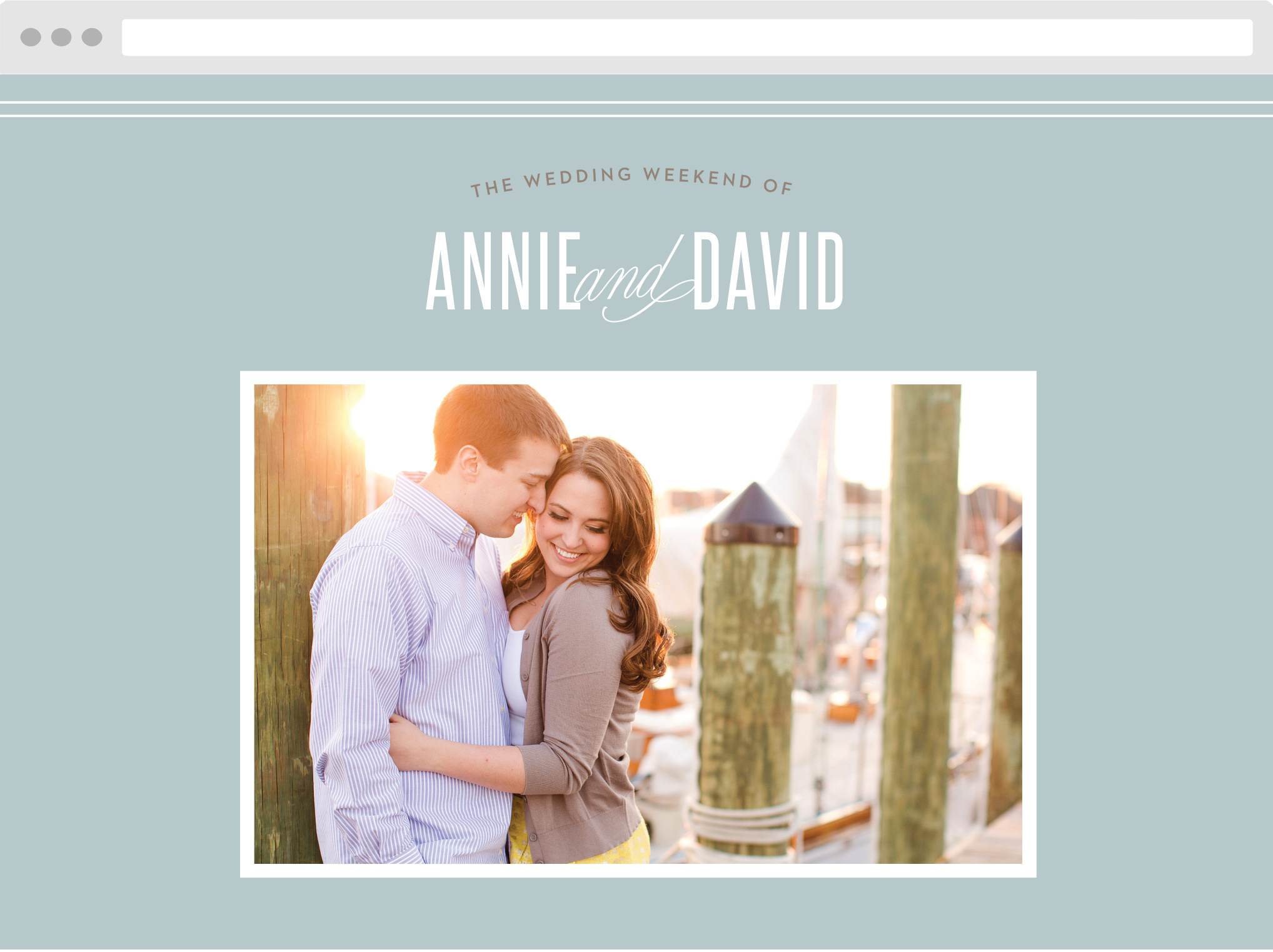 Traditional doesn’t mean stuffy with this fresh typographic design.