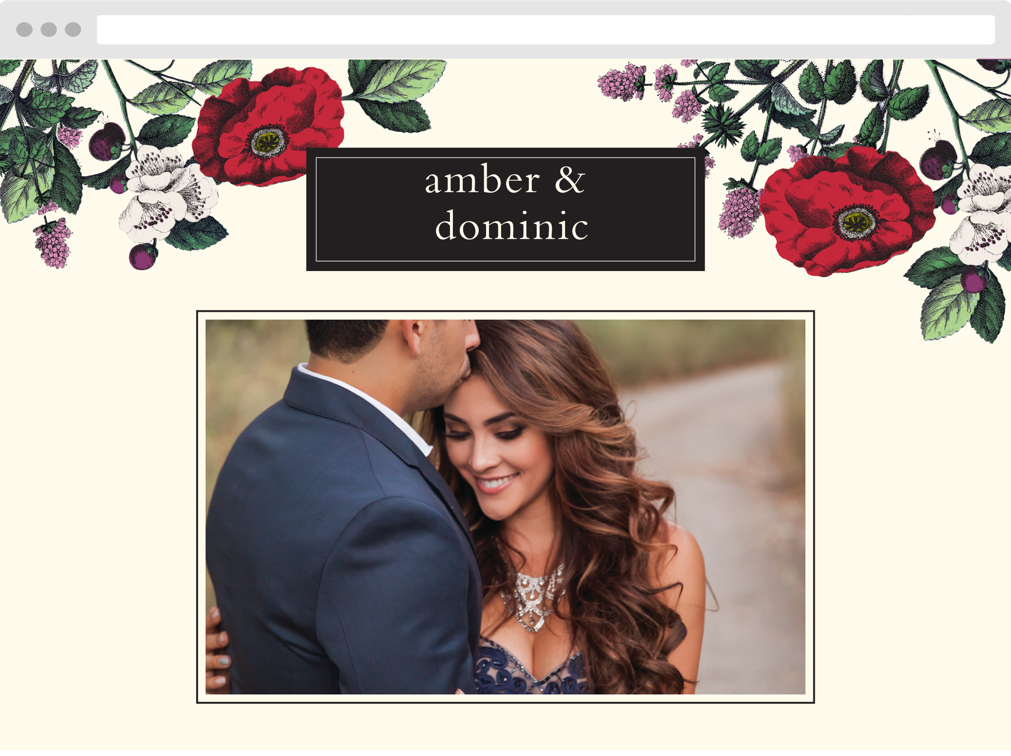 The Vintage Botanical Website features floral drawings and illustrations, presenting a beautiful garden theme.