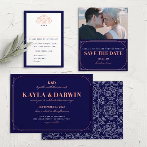 Royal & Rose Wedding Invitations