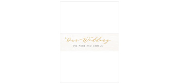 Keep all of your cards neatly organized with our Pure Simple Lines Wedding Belly Bands.