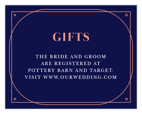 Help guide the gifts you will receive from your loved ones with our stunning Royal & Rose Registry Cards.