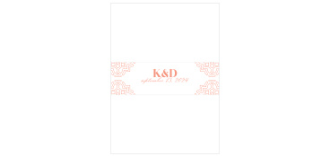 Your wedding won't be ordinary, and neither will your invitations with a design that is modern with just the right touch of traditional with these attractive Royal & Rose Wedding Belly Bands