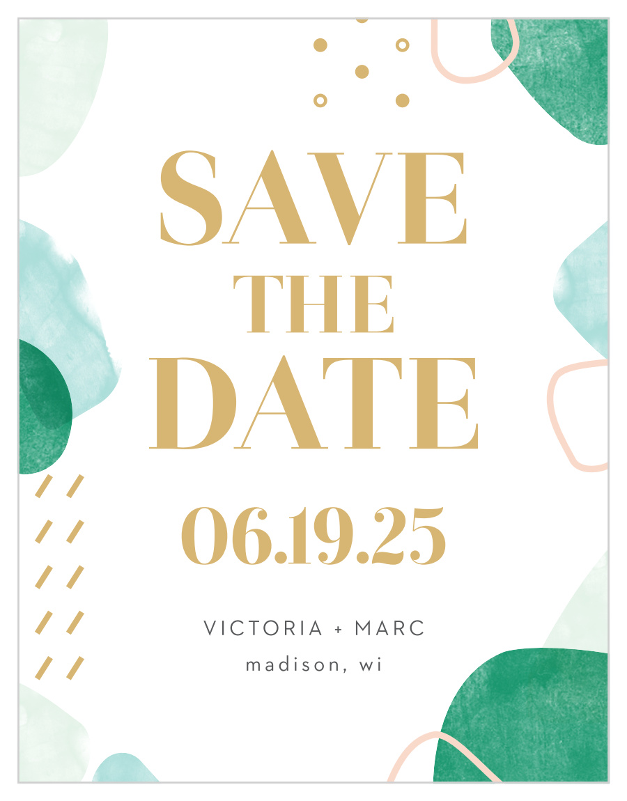 Sea Breeze Collage Save the Date Cards