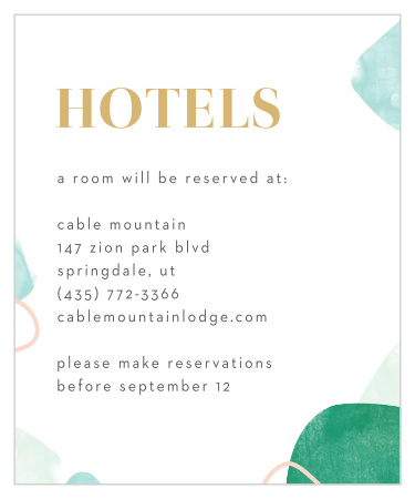 Guide your guests toward the most comfortable hotels around using our Sea Breeze Collage Accommodation Cards.
