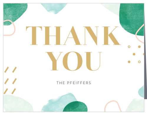 Make your appreciation into something tangible with our bright and shining Sea Breeze Collage Wedding Thank You Cards.