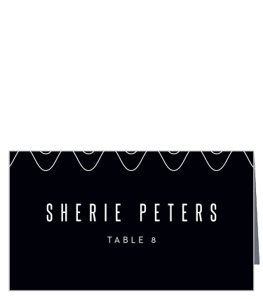 Make sure that your guests' seating arrangements are as black-and-white as our Museum Muse Place Cards.