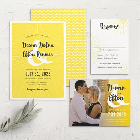 Big Ampersand Wedding Invitations