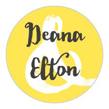 Seal your envelopes with our stylish Big Ampersand Wedding Stickers.