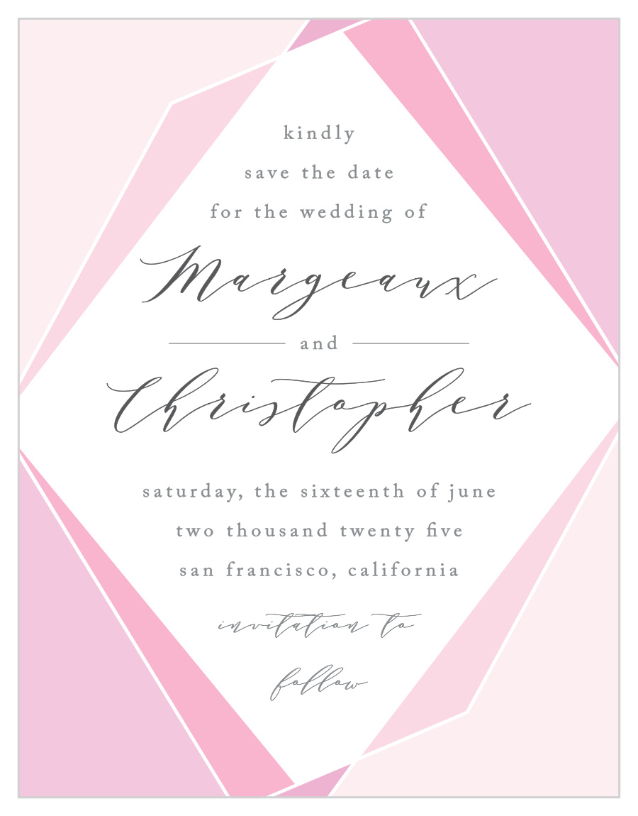 Playful Lines Save the Date Cards