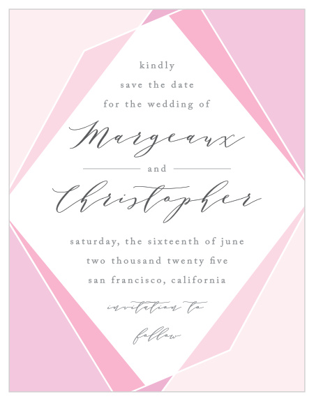 Use our stunning Playful Lines Save-the-Date Cards to share all of the most important details of your wedding with your guests well in advance.