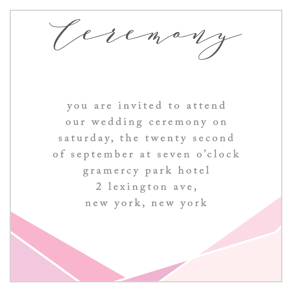 Playful Lines Ceremony Cards