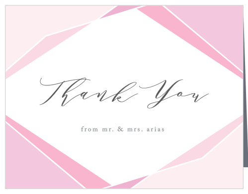 Playful Lines Wedding Thank You Cards