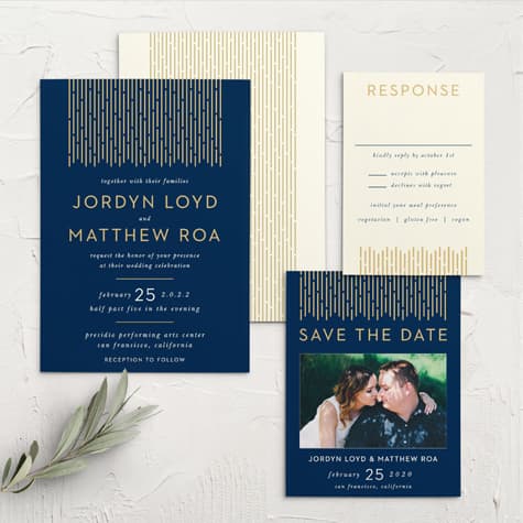 Lovely Lines Wedding Invitations