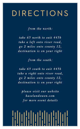 The Lovely Lines Direction Cards are perfect for a Gatsby-esque theme, but abstract enough to suit any other style of wedding as well!