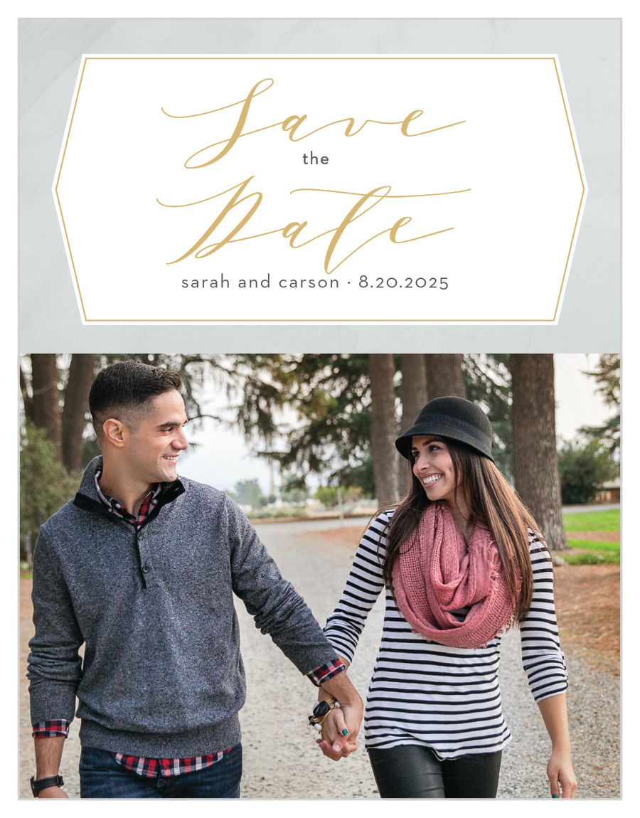 Blushing Love Save the Date Cards