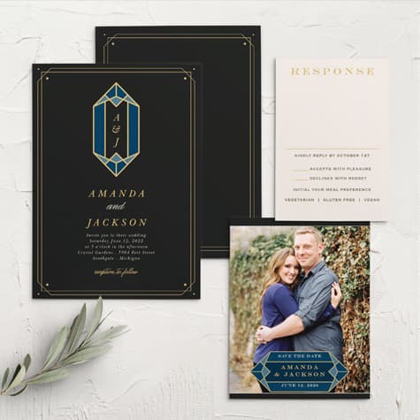 Gem Prism Wedding Invitations