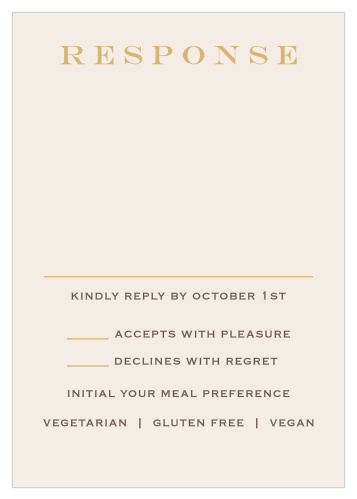 Tally up every guest and their individualized needs with our vintage Gem Prism Response Cards.