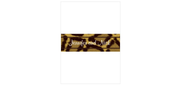 Our Photo Strip Belly Band is the perfect compliment to the Folded Photo Strip, or any other invitation set.