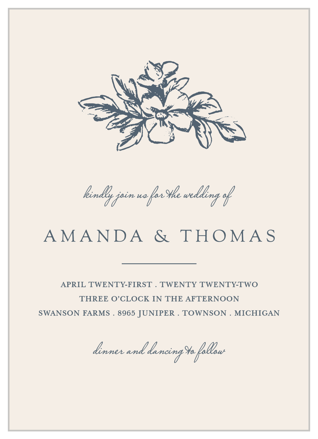 Soft Morning Wedding Invitations