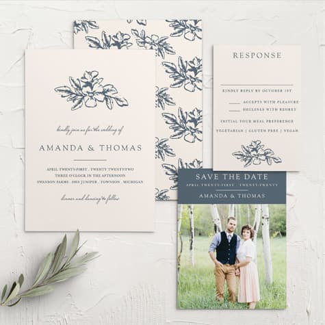 Soft Morning Wedding Invitations