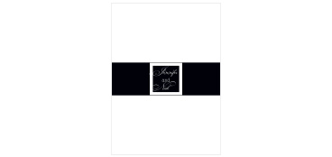Our Simple Elegance Belly Band is the perfect compliment to the Simple Elegance, or any other invitation set.