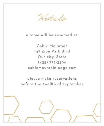 Geometric Watercolor Accommodation Cards