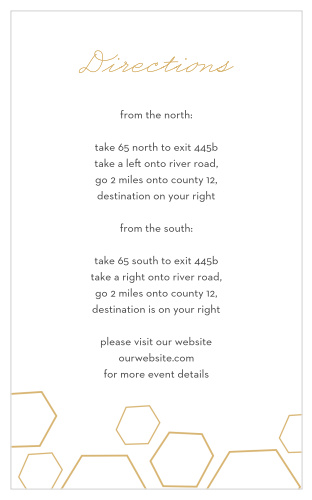 Geometric Watercolor Direction Cards