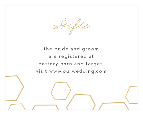 Geometric Watercolor Registry Cards