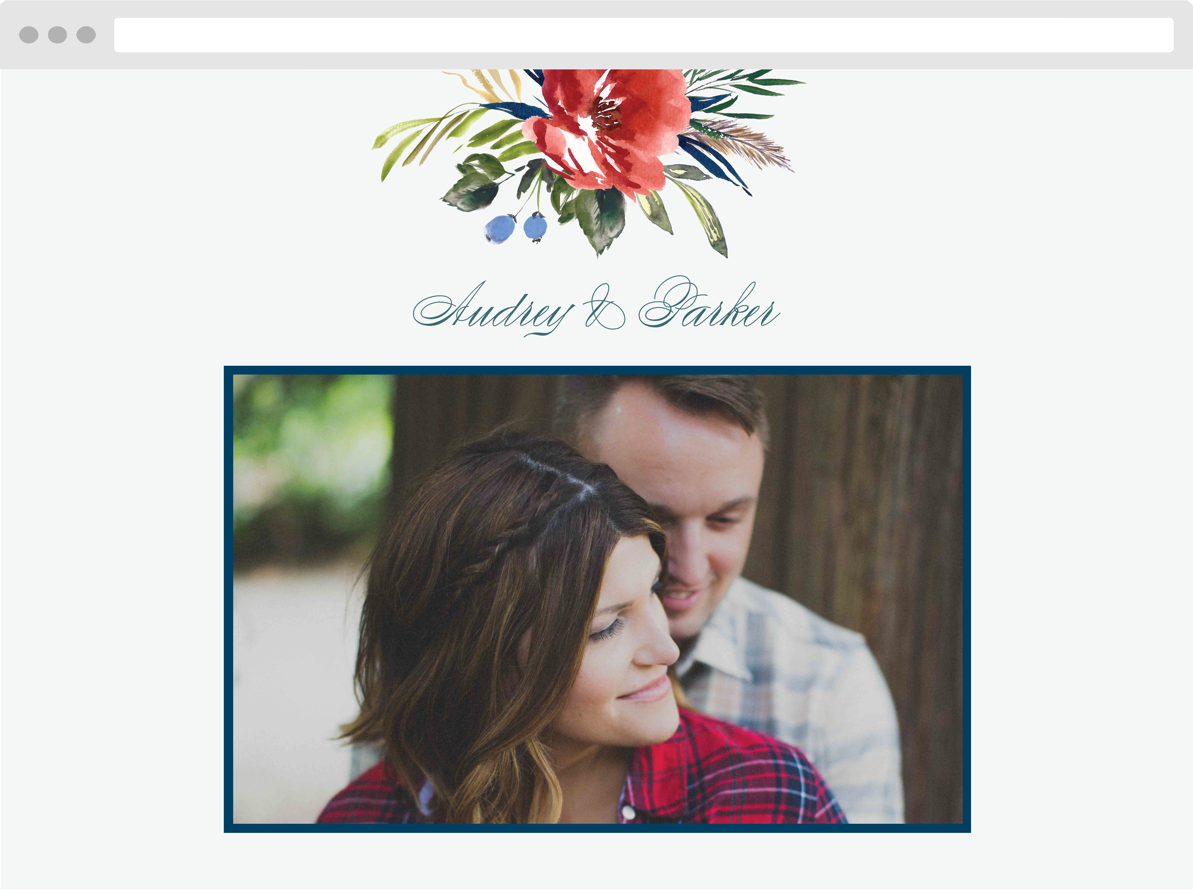 Arctic Florist Wedding Website