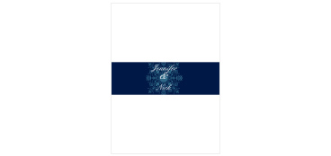 Our Elegant Spires Belly Band is the perfect compliment to the Elegant Spires, or any other invitation set.