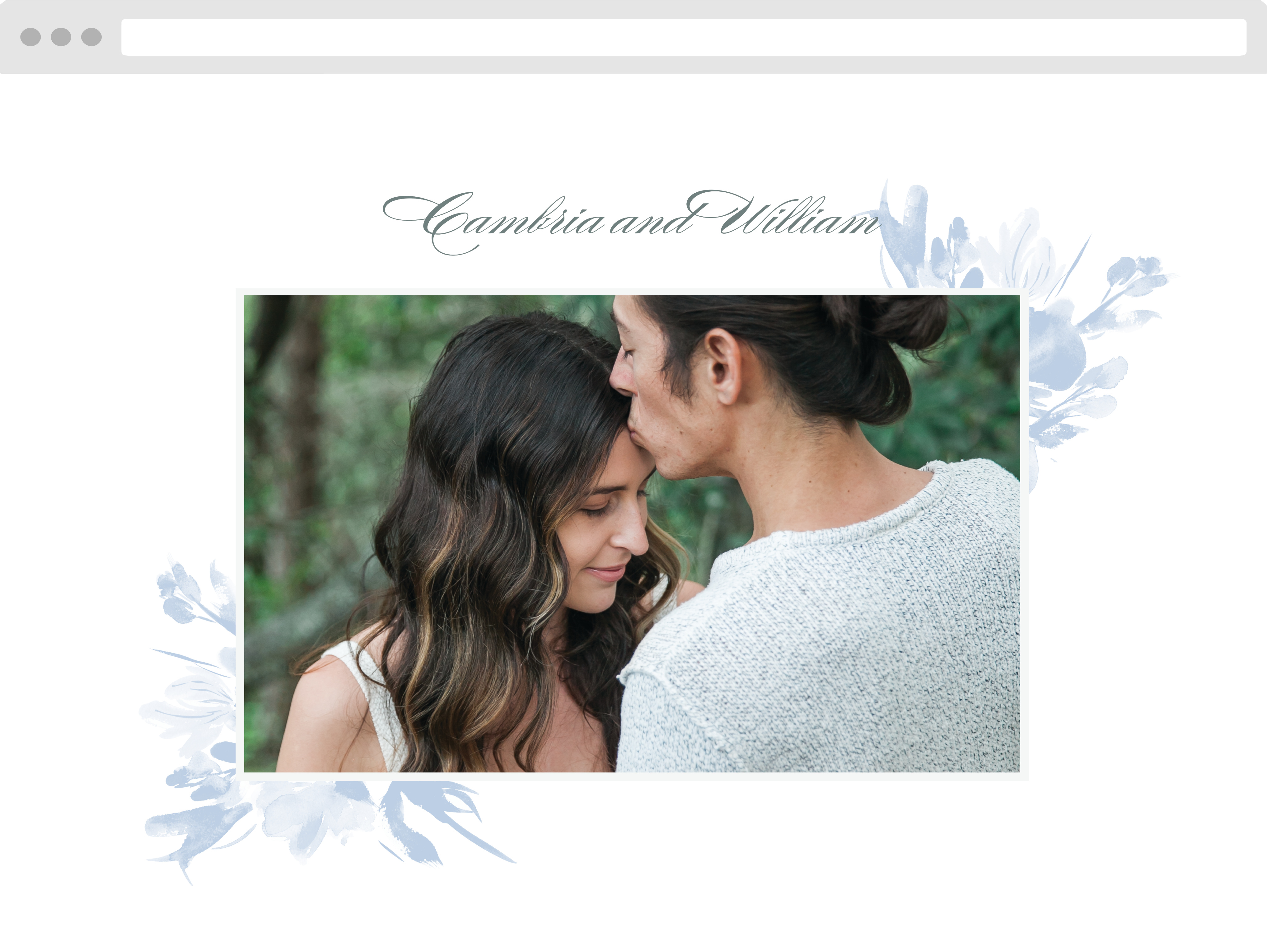 Subtle Fleuriste Wedding Website