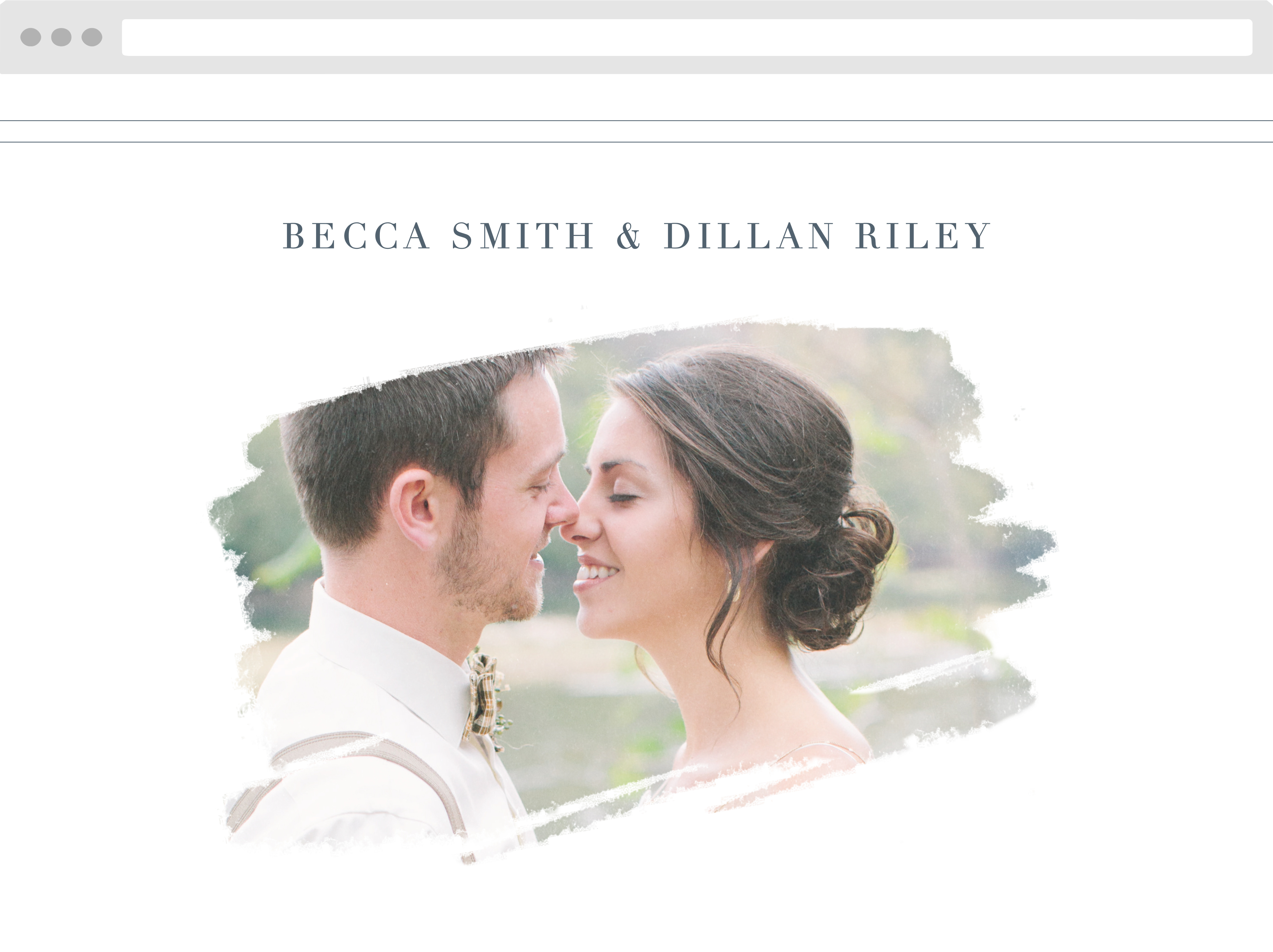 Brushstroke Bliss Wedding Website