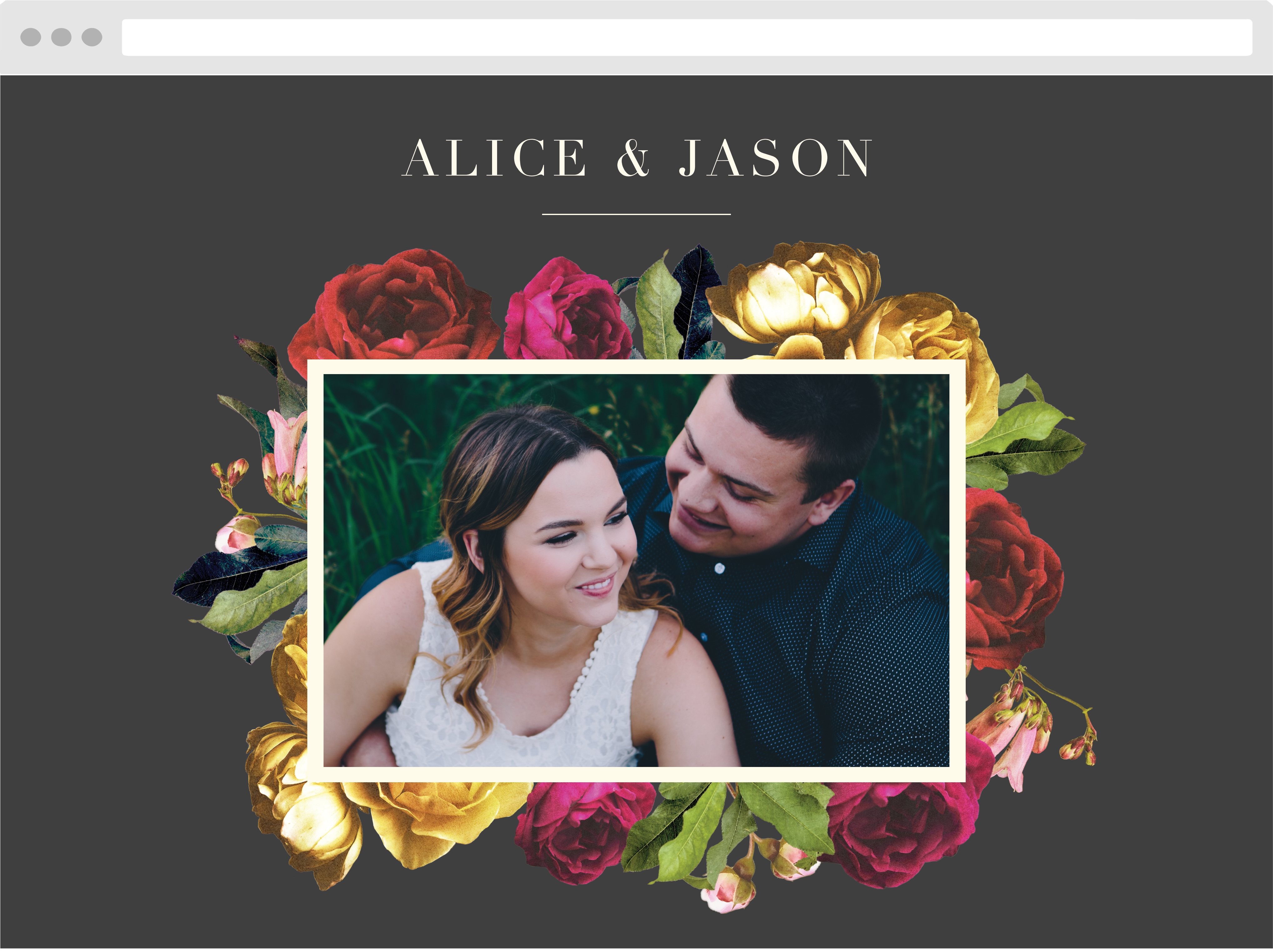 Rose Floristry Wedding Website