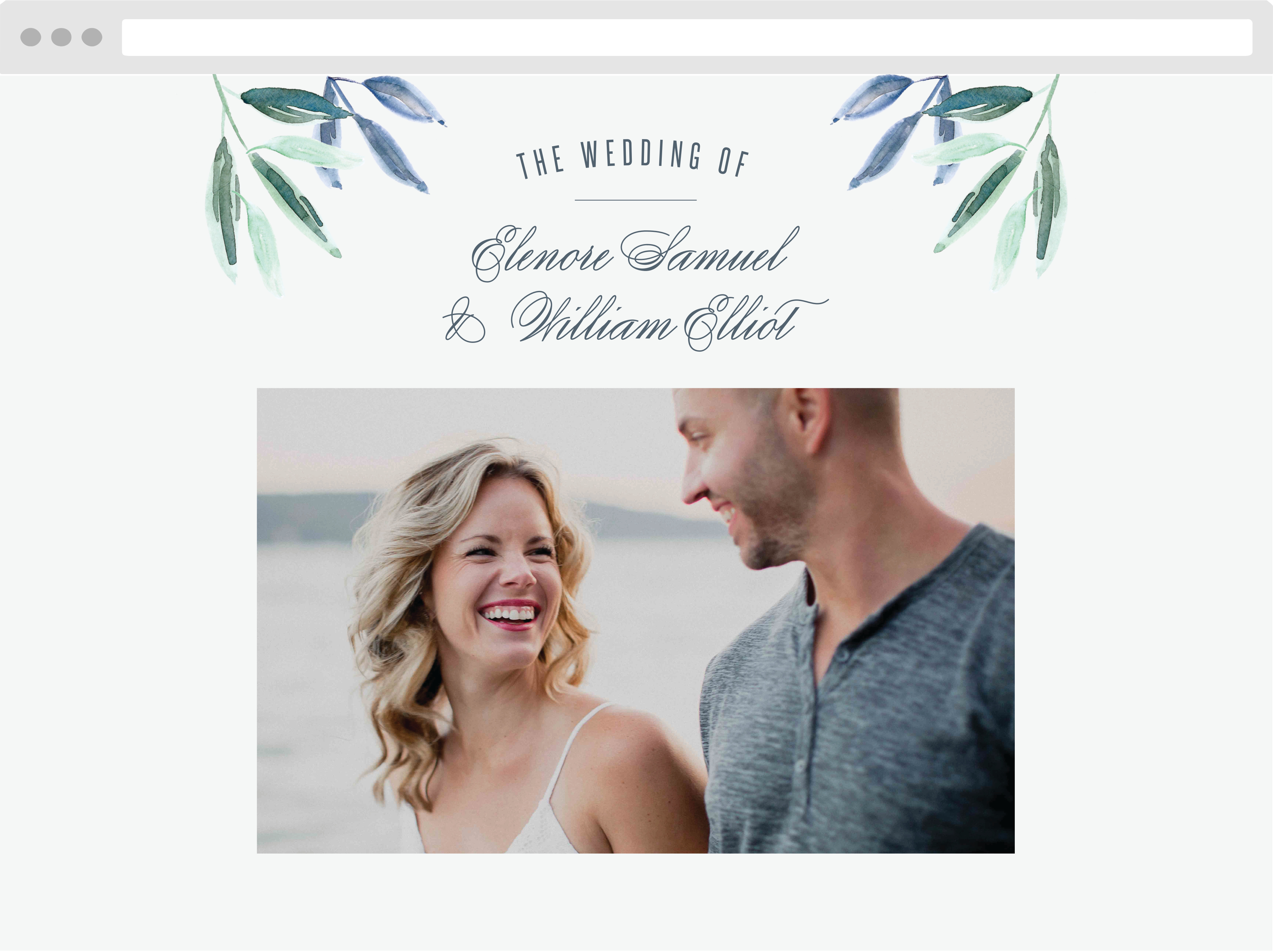Olive Leaves Wedding Website