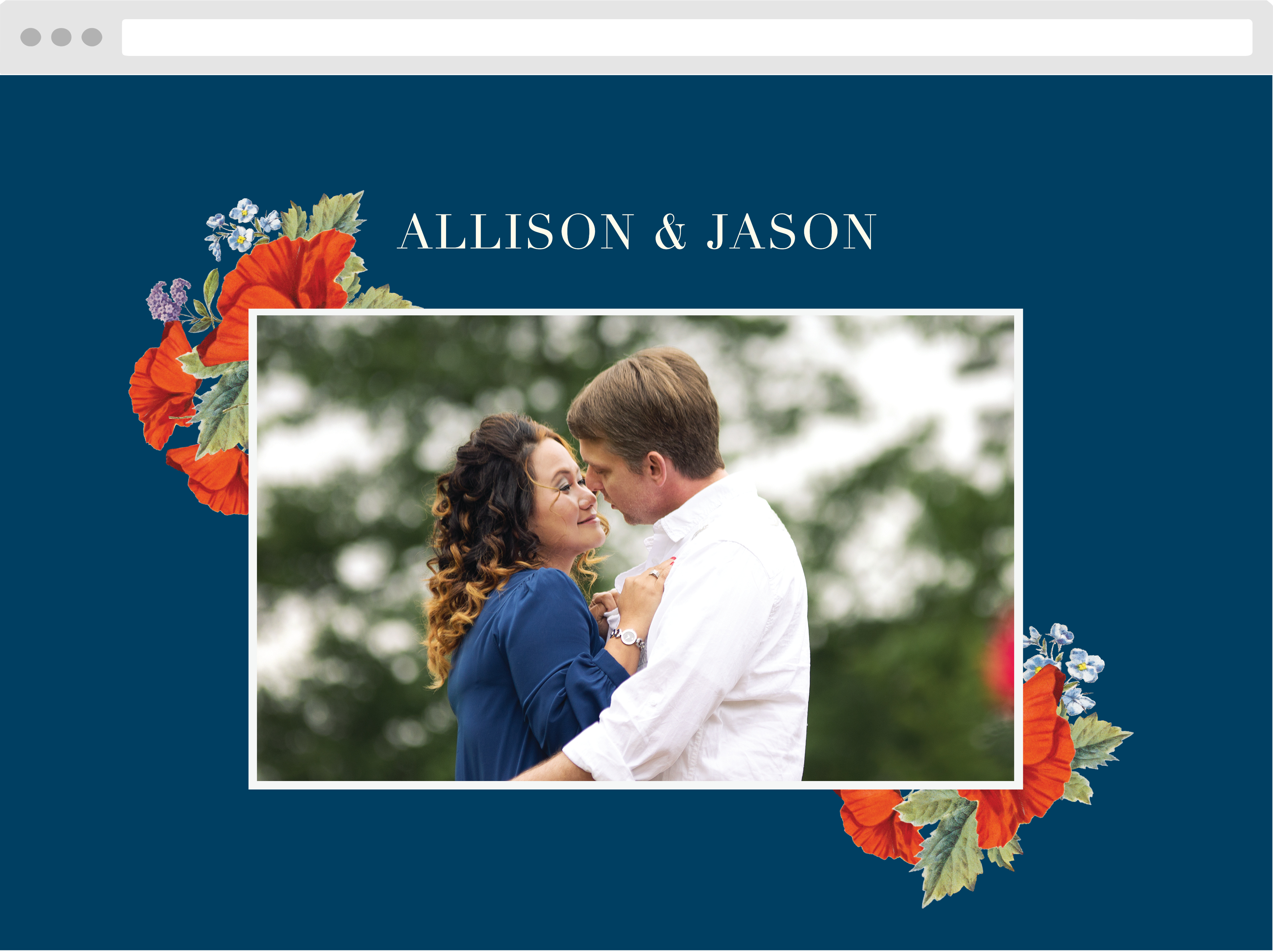 Heliotrope Blooms Wedding Website