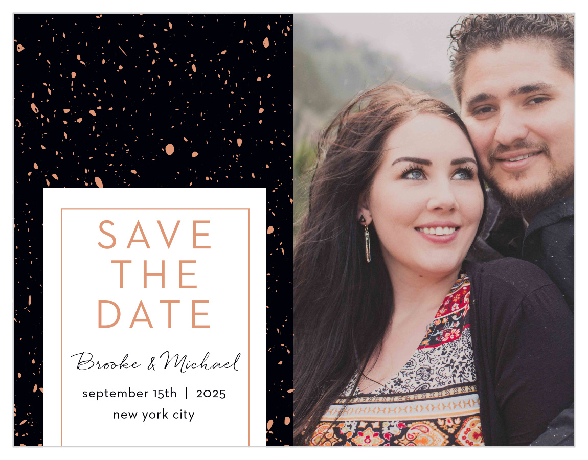Painted Book Save the Date Cards