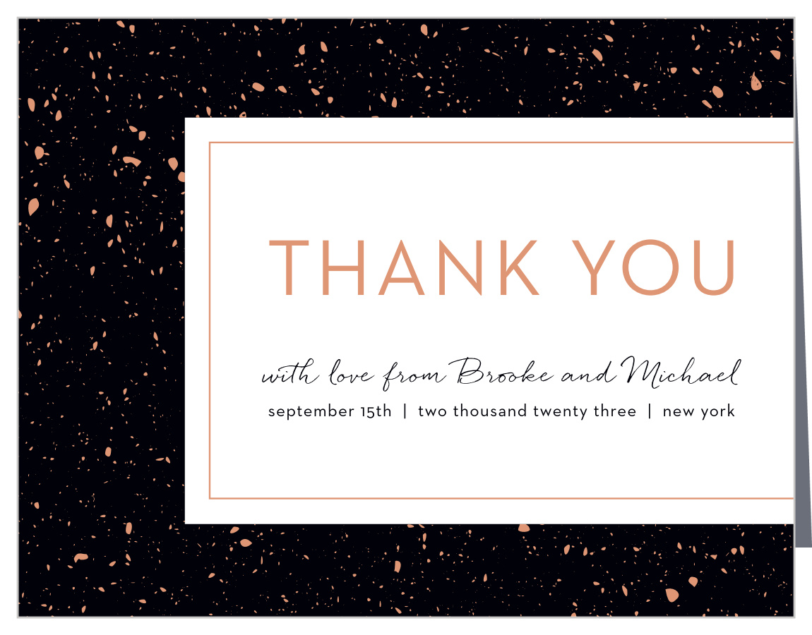 Painted Book Wedding Thank You Cards