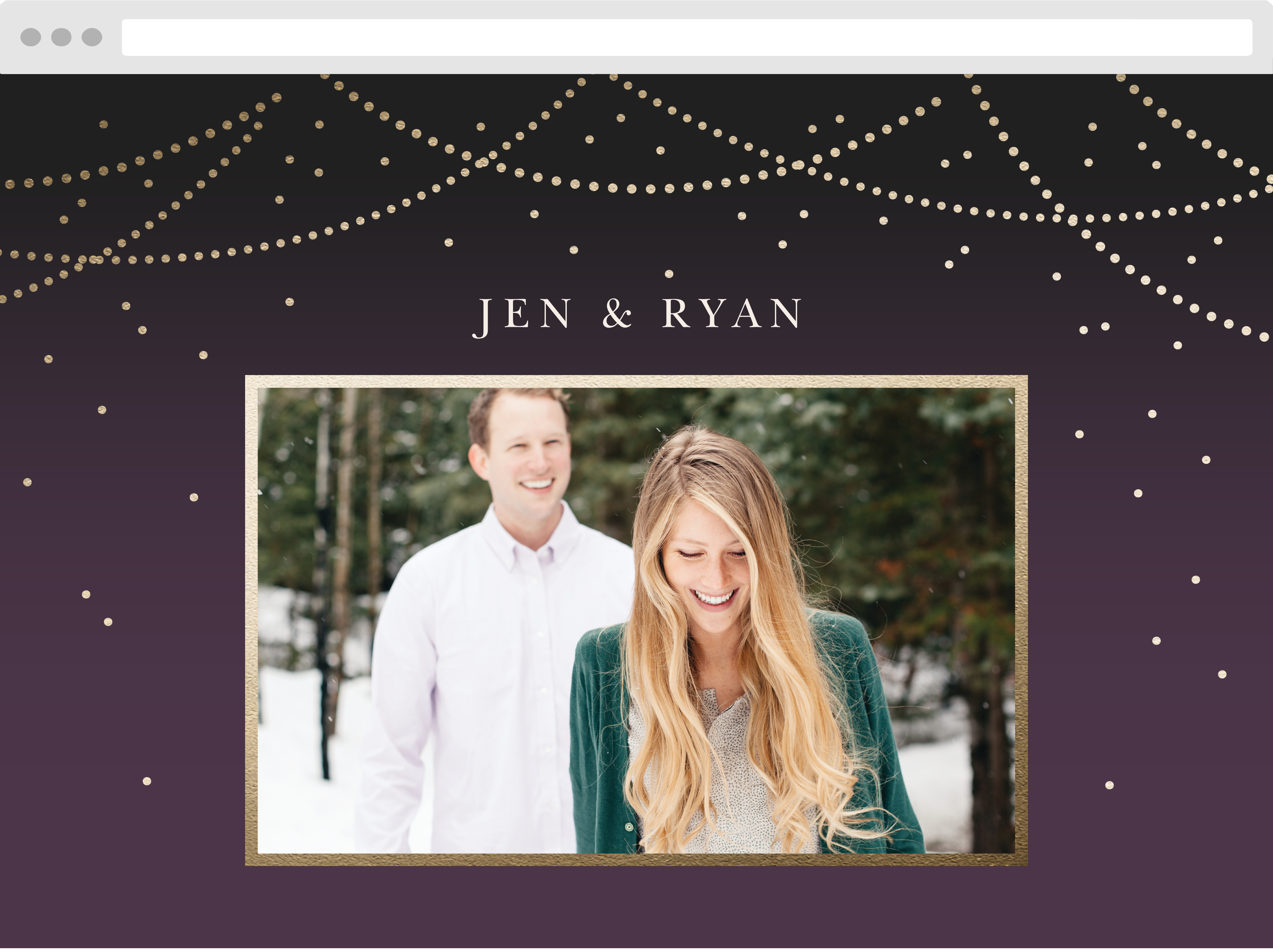 Light & Lantern Wedding Website