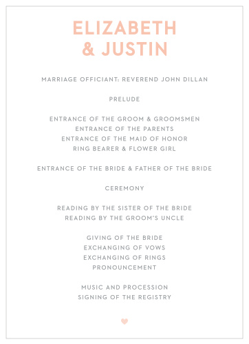 Our Wooden Love Wedding Programs are rustic and romantic.