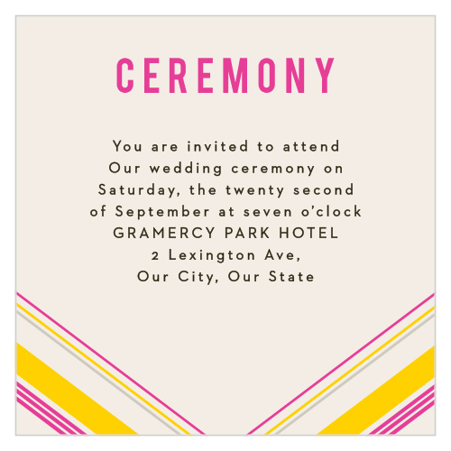 Our Diamond Reflections Ceremony Cards are vintage in both design and coloring.