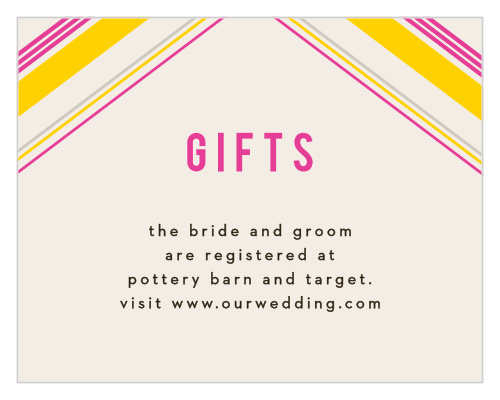 Our Diamond Reflections Registry Cards are vintage in both design and coloring. 