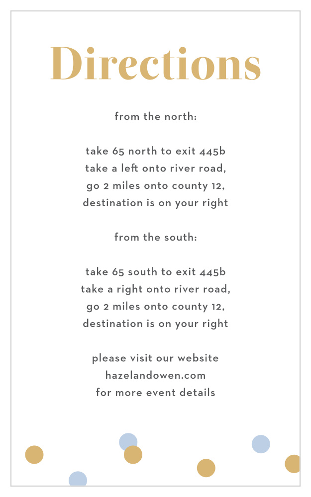 Confetti Overlap Direction Cards