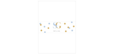 Confetti Overlap Wedding Belly Bands are a gorgeous final touch for your wedding invitations.