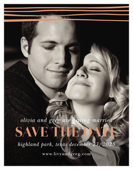 Our Doodle Border Save-the-Date Cards ensure that your loved ones mark their calendars well in advance of your special day.